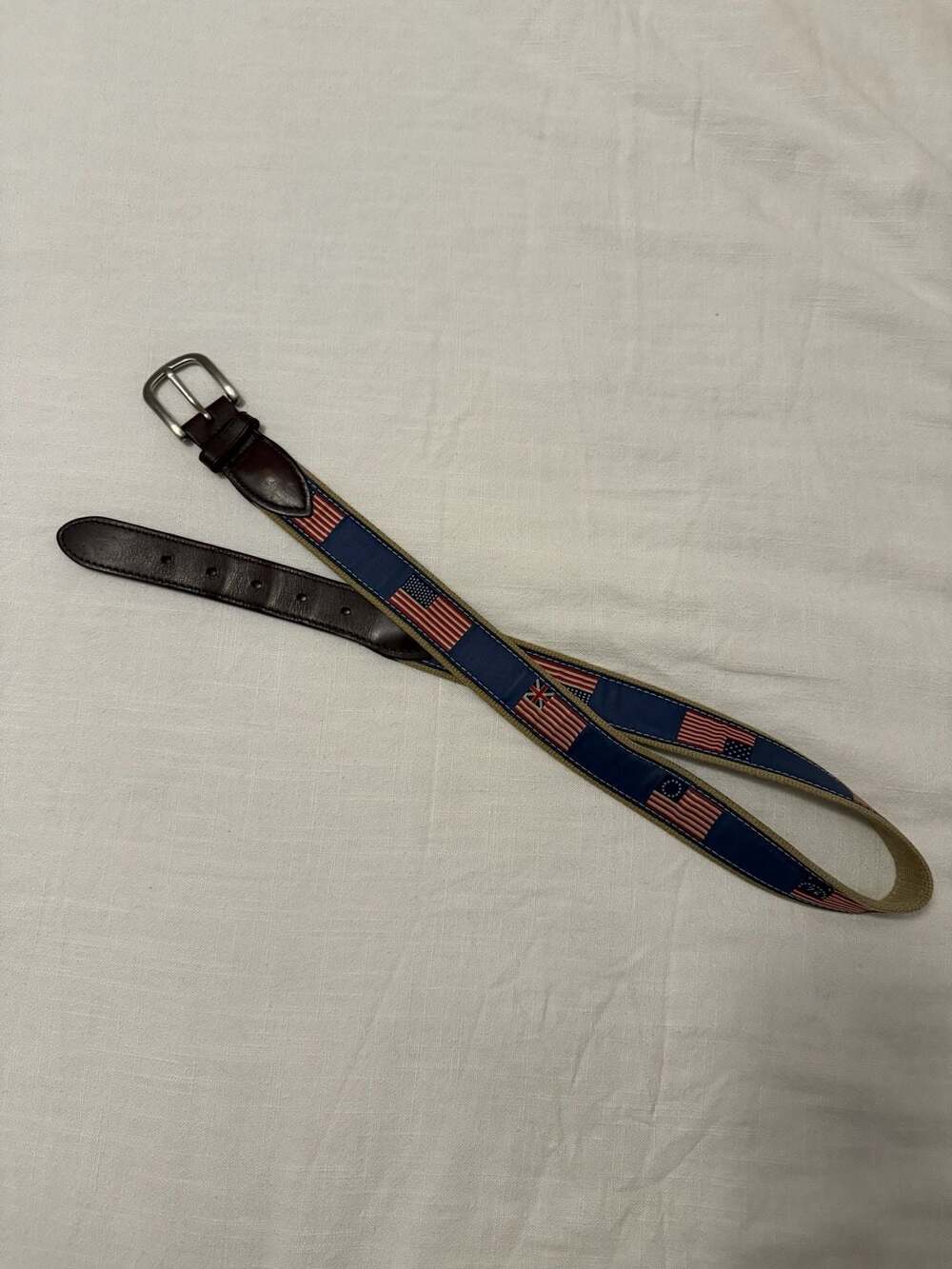 The Belted Cow Co. American Flag Ribbon Belt